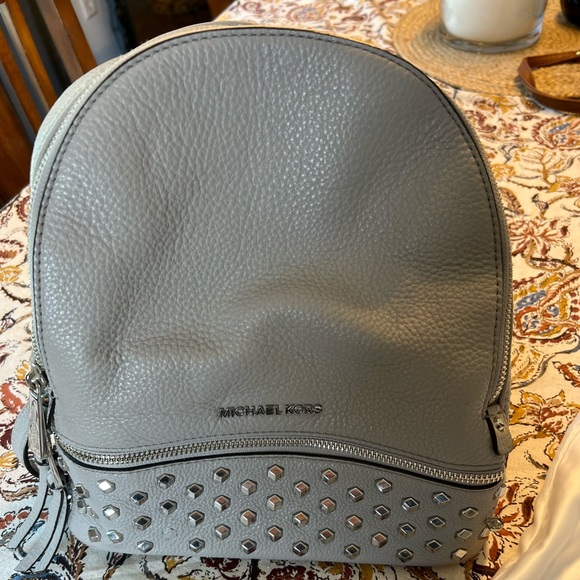 Michael Kors Grey Backpack - Picture 2 of 5